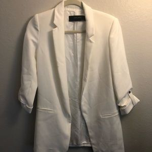 Zara White Blazer